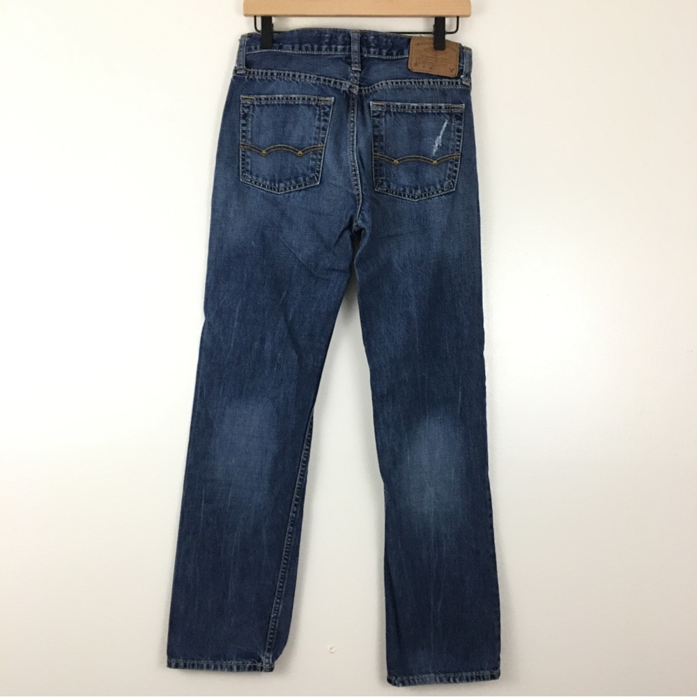 American Eagle Original Straight Medium Wash Distressed Jeans Men’s 28 - Picture 4 of 12